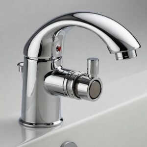 "A Delta bathtub faucet with a diverter valve for convenient switching between shower and tub functions."
