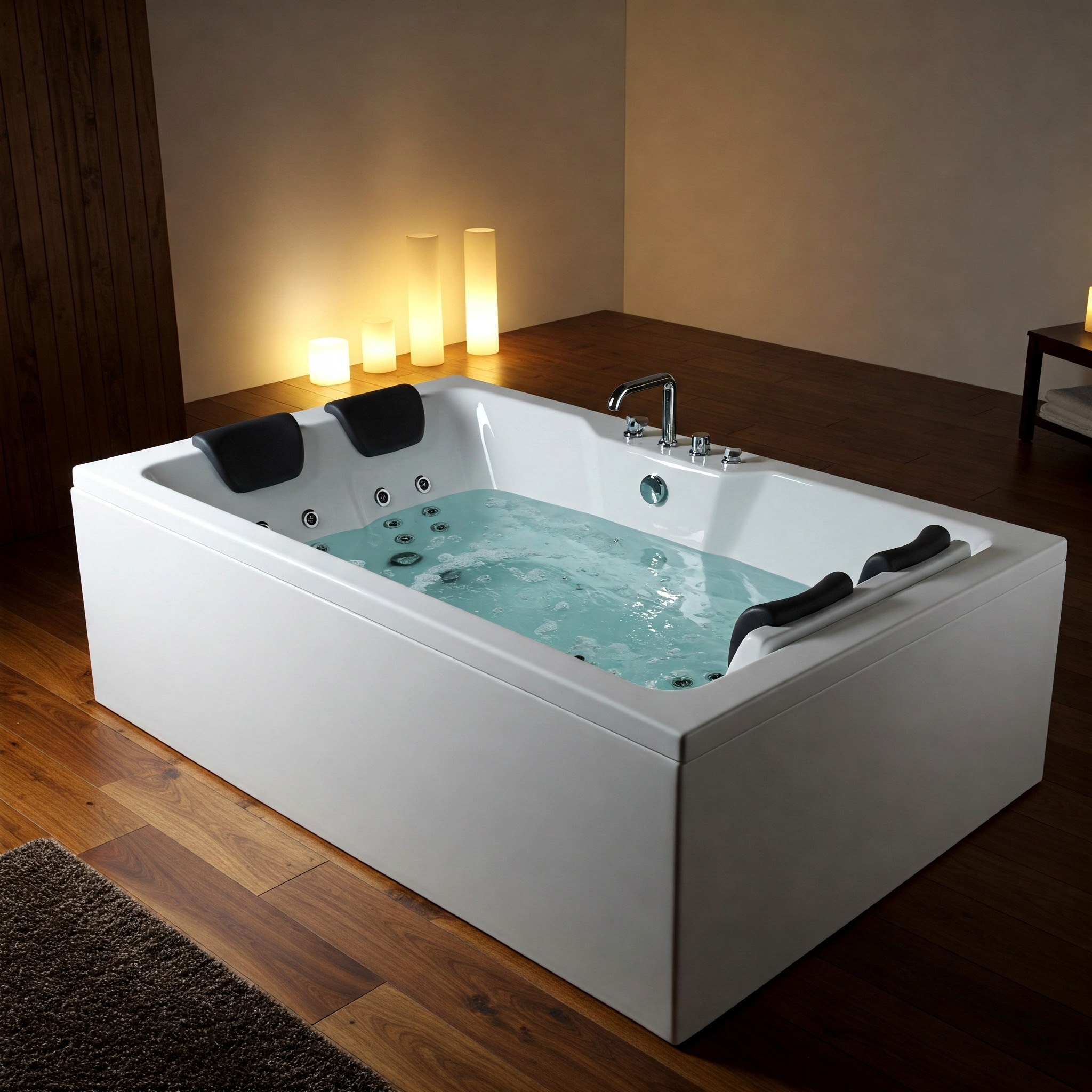 "Luxurious best whirlpool bathtub with powerful jets and elegant design."