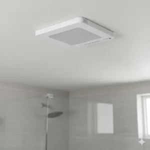 Showcasing a quiet, energy-efficient model chosen for bathroom fan installation wilmington nc to improve moisture control.