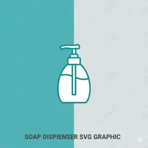 Bathroom svgs of a soap dispenser, great for illustrating amenities or hygiene-related content.
