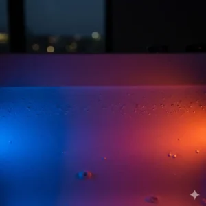 Close-up shot of the high-quality stone resin finish on a deep soaking tub with built-in chromotherapy lighting 2026.