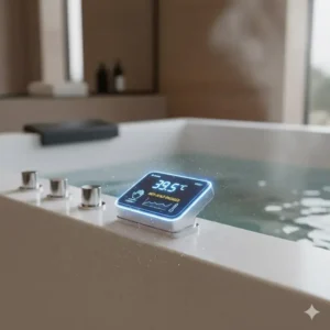 High-precision safety sensors and anti-scald technology integrated into the future of smart bathtubs with temperature control 2026.