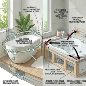 Illustration 7: Maintenance and cleaning efficiency for the best compact freestanding tubs vs corner tubs 2026 comparison overview.