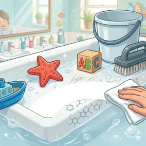 Highlighting the scratch and impact durability of modern stain-resistant bathtub materials for kids' bath time 2026 in busy households.